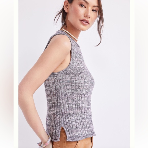 Pilcro Anthropologie knit high neck tank. Womens size L. - Picture 4 of 14